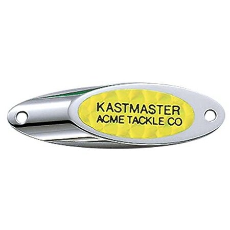 Acme Kastmaster Flash Tape Spoon, 1 38, 18 Oz Chrome Chartreuse SW105T/CHC